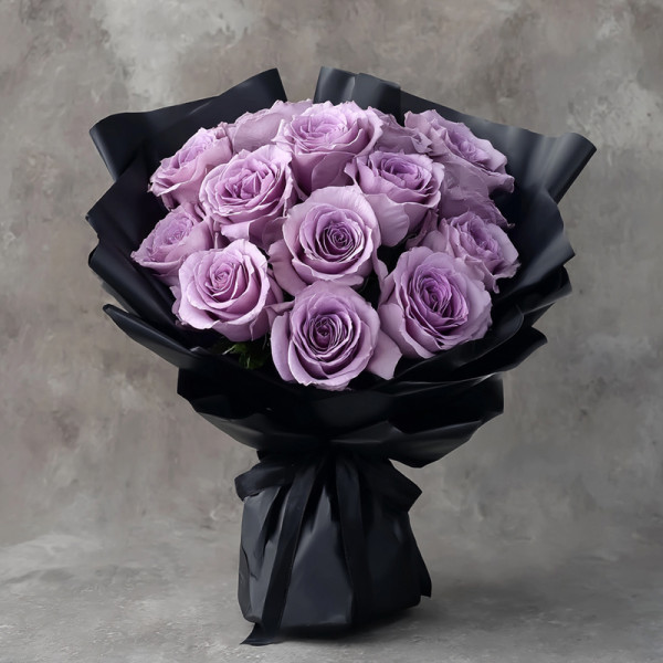 Midnight Serenade – The Purple Rose Elegy Draped in Velvet Night